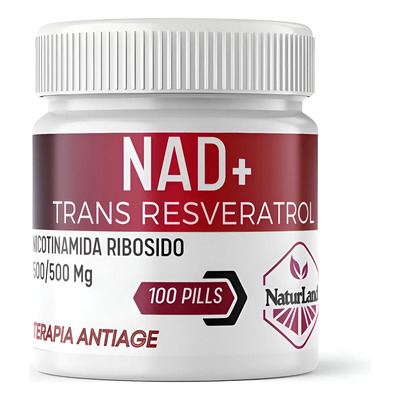 Nad Mas Trans Resveratrol 500\u002F500 Mg Por 100 Comp Naturland | Envío gratis