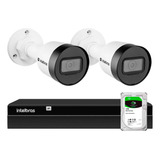 2 Câmeras Vlp 1230b Ip Ir 30m Intelbras, Nvr 1404, Hd 1tb Ba