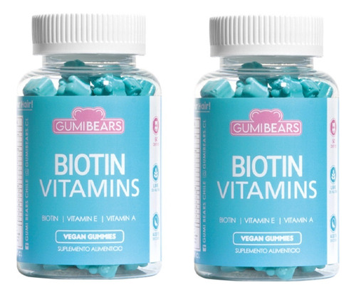 Gumi Bears Biotin 2 Meses - Vitaminas Para El Pelo