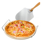 ¡ Set Pizza Pro Piedra Para Pizza Con Base+cortador Gratis!