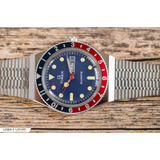 Reloj Timex Q Reissue, Color De La Correa: Plata, Color Del Bisel, Color Azul Y Rojo, Color De Fondo: Azul