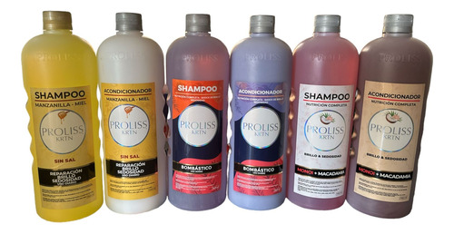 3 Pack Shampoo + Acondicionador Sin Sal - Proliss 6litros