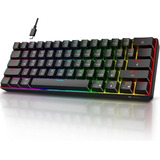 Koorui 60% Teclados Para Juegos, 61 Teclas Teclado Mecánico 