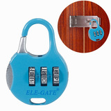 Mini Candado De Seguridad Con Combinación De Dígitos Maleta Color Azul