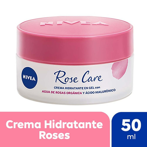 Nivea Crema Rose Care Facial Hidratante En Gel X 50 Ml