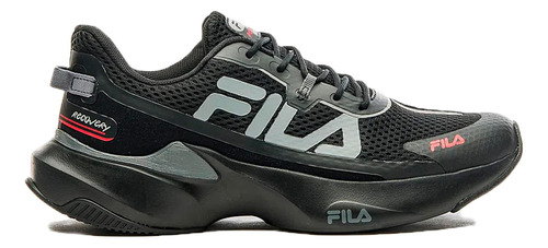 Zapatillas Fila Running Hombre Recovery H Negro-gris Ras