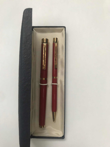 Targa Laca Naranja De Sheaffer, Pluma Fuente Y Bolígrafo.