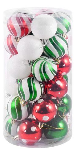 Adornos De Bolas Navideñas Para Árbol De Navidad, 30 Piezas