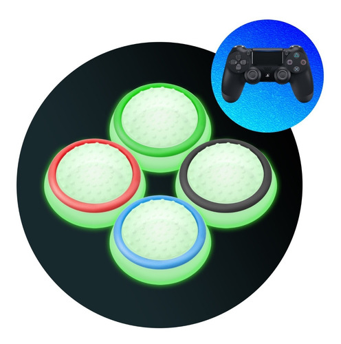 50 Gomas Fosforescente Para Control Palanca Ps4 Ps3 360 Xbox