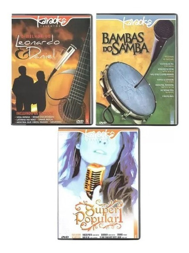 Dvd Karaokê Musical Original Canto Instrumental Popular Bras