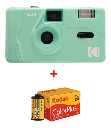 Cámara Kodak M35 De 135 Pulgadas, Color Verde, Con 1 Películ