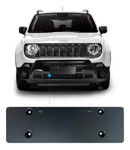 Suporte Moldura Placa Dianteira Renegade 2015/2021 100223375