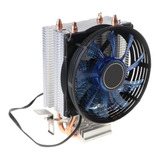 Cpu Cooler Fan 90mm Led 2 Tubos Intel X79 X99 1155 1356 2011
