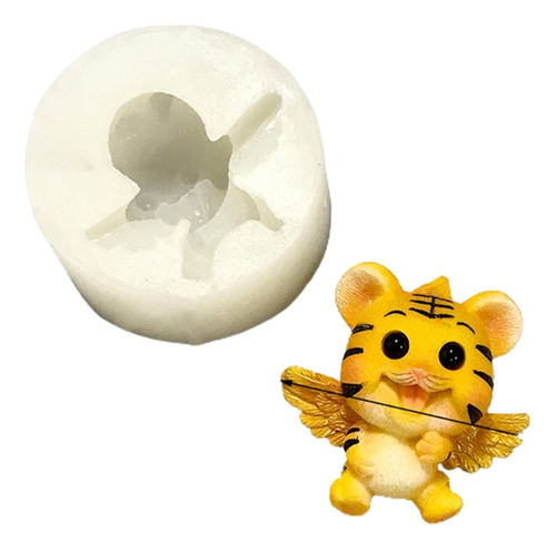 Molde 3d De Tigre Animal Para Muñeca (2 #mold), Aroma, Yeso,