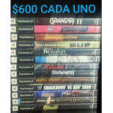 Lote Juegos Ps2 Paquete Varios 