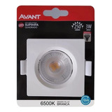 Kit 30 Spot Super Led Quadrado Embutir Dicroica Sanca 3w