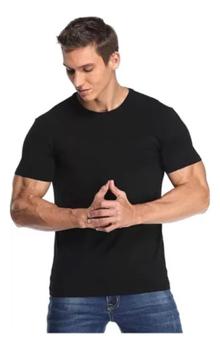 Polera Hombre De Bambú Manga Corta De Alta Calidad