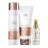 Kit Fusion Sh 250ml + Cond 200ml + Óleo Light 100ml