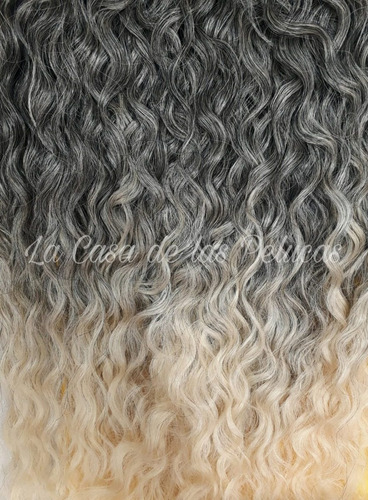 Cortina De Pelo Rizado Organica Human Hair 4mt Lineales 50cm