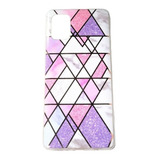 Carcasa Para Samsung A71 Geometric Colors Rosa/mora