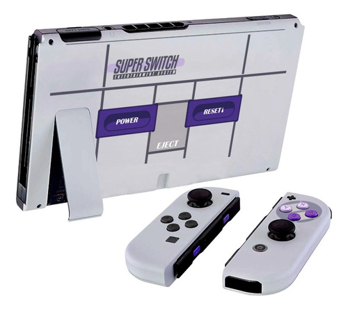 Carcasa Para Consola Nintendo Switch - Diseño Snes
