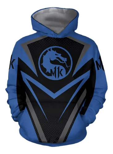 Sudadera Con Capucha X Sub Zero De Mortal Kombat 11 Para Cos