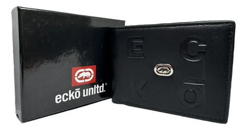Cartera Ecko Unlimited Original Tipo Piel Negro Con Monedero | MercadoLibre
