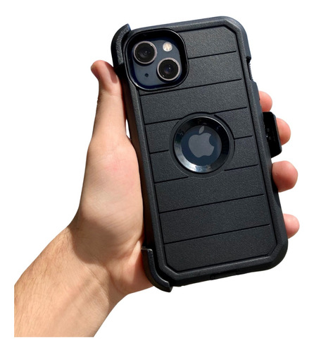 Funda Uso Rudo + Clip Para iPhone 