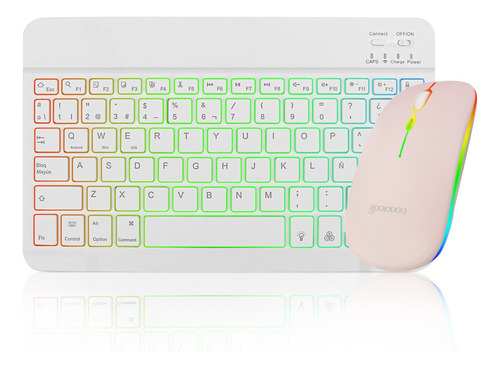 Juego De Teclado Y Mouse Inalámbricos Goojodoq Para iPad