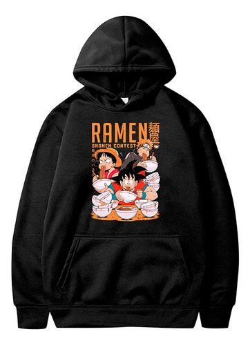 Blusa Moletom Shonen Ramen Luffy Goku Anime Mangá Ref 790