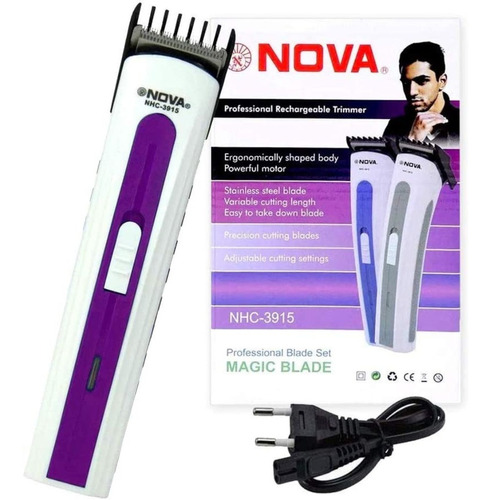 Maquina Barbeador Pelo Corporal Elétrico Recarregave + Nf