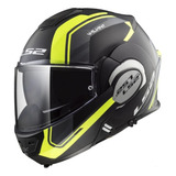 Casco Abatible Ls2 Valiant Line 180 Degrees Negro Mate Ff399