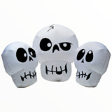 Inflable Calaveritas Divertidas 180 Cm De Altura