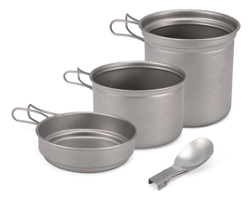 Set De Utensilios De Cocina Para Exteriores, Sartén Y Mochil