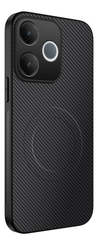 Funda Para Oppo A5 Pro 5g Dermatoglifos Magnéticos Inalámbricos De Fibra Con Rudo Uso