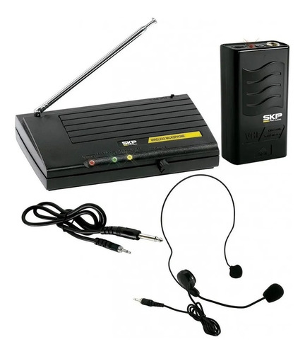 Microfono Inalambrico Skp Vhf 895 Vincha Headset Profesional