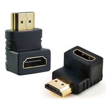 Adaptador Hdmi Macho X Fêmea L 90 Graus