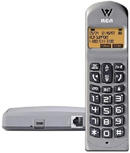 Telefono Inalambrico Negro 6.0 Con  Identificador Altavoz