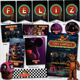 Kit Imprimible Personalizado Five Nights At Freddy's Cumple
