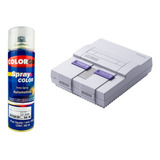 Tinta Spray Cinza Console E Cartucho Super Nintendo 300ml