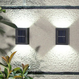 Luz De Pared Solar Luz Par De Brillo Hacia Arriba Y Hacia