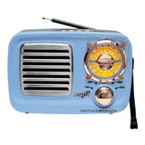 Radio Vintage Bluetooth Parlante Portatil Nisuta Rv15 Am/fm