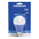 Lâmpada Led 10w Bivolt Luz Azul E27 Empalux 110v/220v