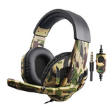 Diademas Gamer Baratas, Mxfkl-001, Camuflaje, Jack 3.5mm, C