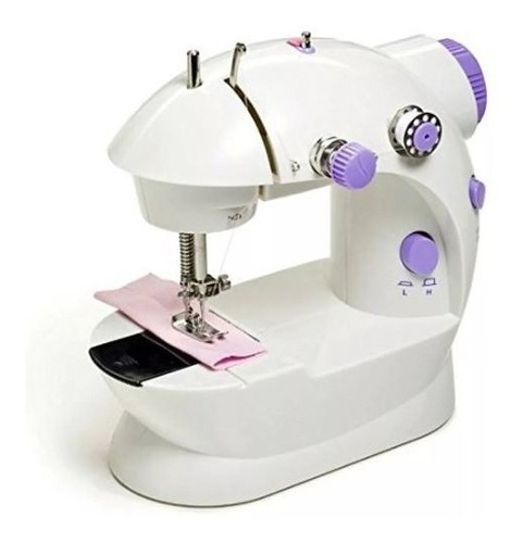 Mini Máquina De Coser Genérica Sm-202a Portable Blanca Color Blanco