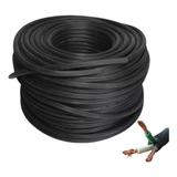 Cable Uso Rudo 3x18 Color Negro 100 Metros Indiana