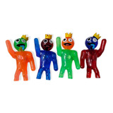 Roblox Rainbow Friends Blue Vivo Y Moustro Con Luz 4 Piezas