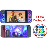 Protector Case Acrílico Nintendo Switch Diseño 009 + Grips