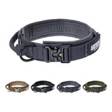 Collar Tactico Para Perro Nylon Ajustable K9 Collar Militar 