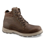 Bota Urban 28890tpr Piel Vaca Ojal Metal Cordones Hombre